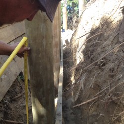 Replacing An Old Timber Retaining Wall