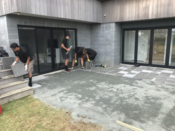 Firth Forum Pavers laying